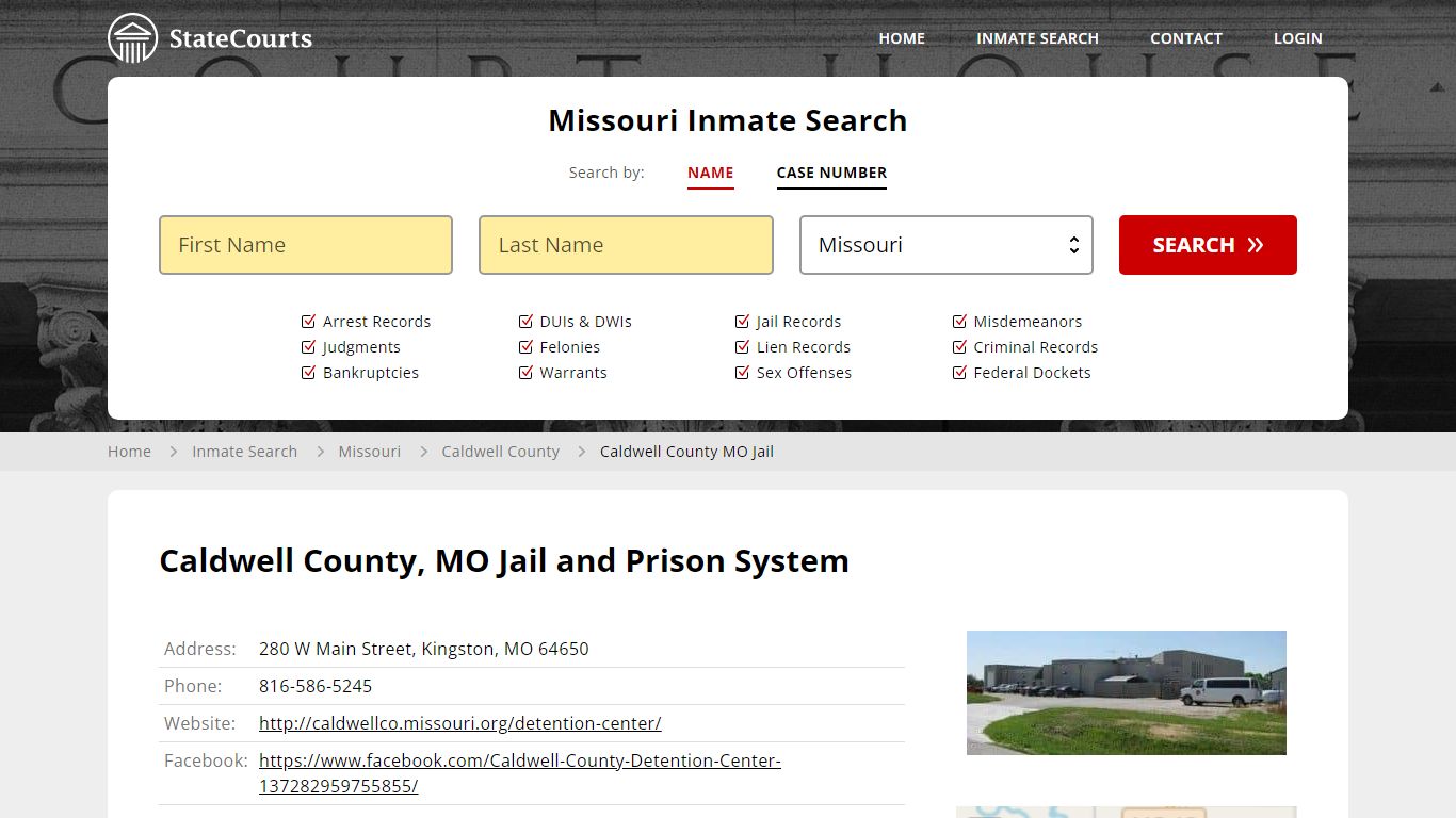 Caldwell County MO Jail Inmate Records Search, Missouri - StateCourts